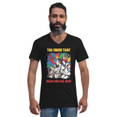 Makes You Feel Alive Unisex Short Sleeve V-Neck T-Shirt - Beyond T-shirts